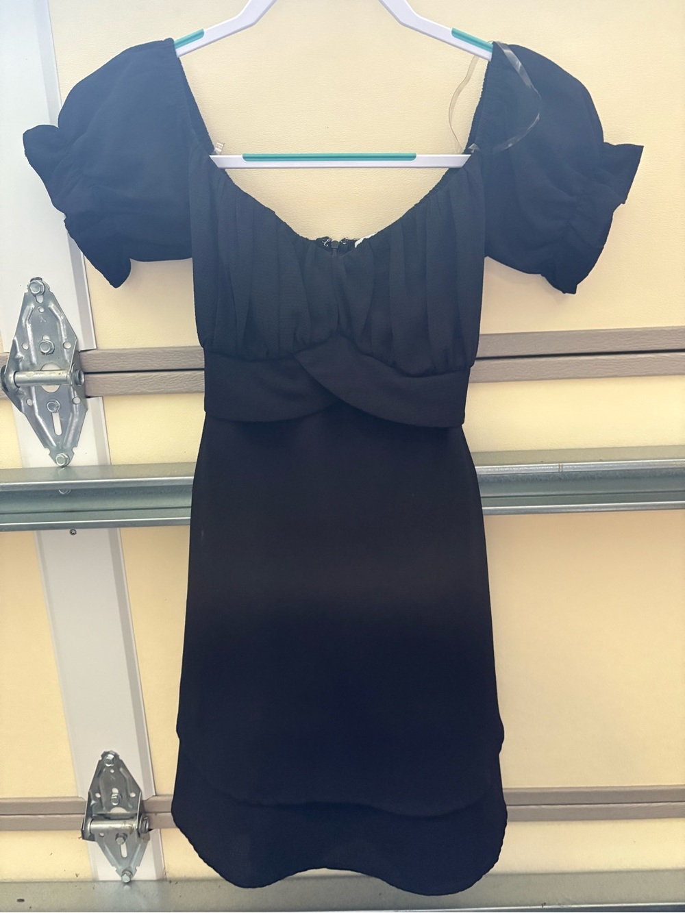 Black Puff Sleeve Dress